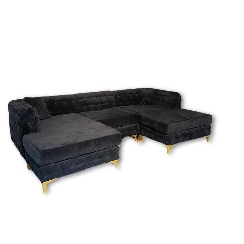 Double Open Chaise End Corners