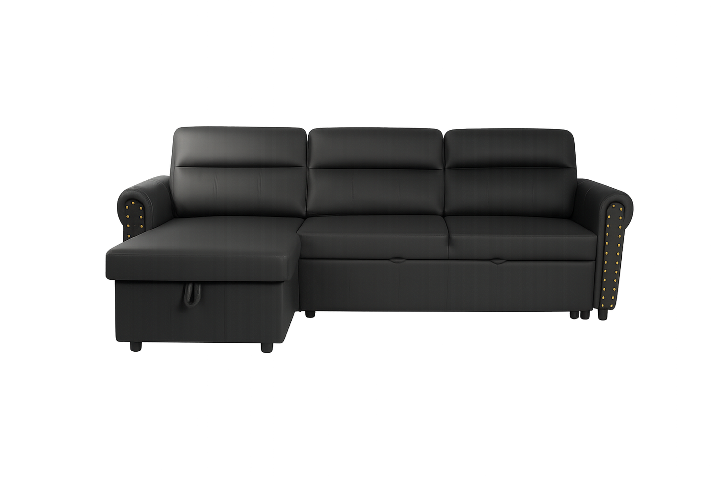 Roma air leather Universal Corner Pull Out Sofa Bed