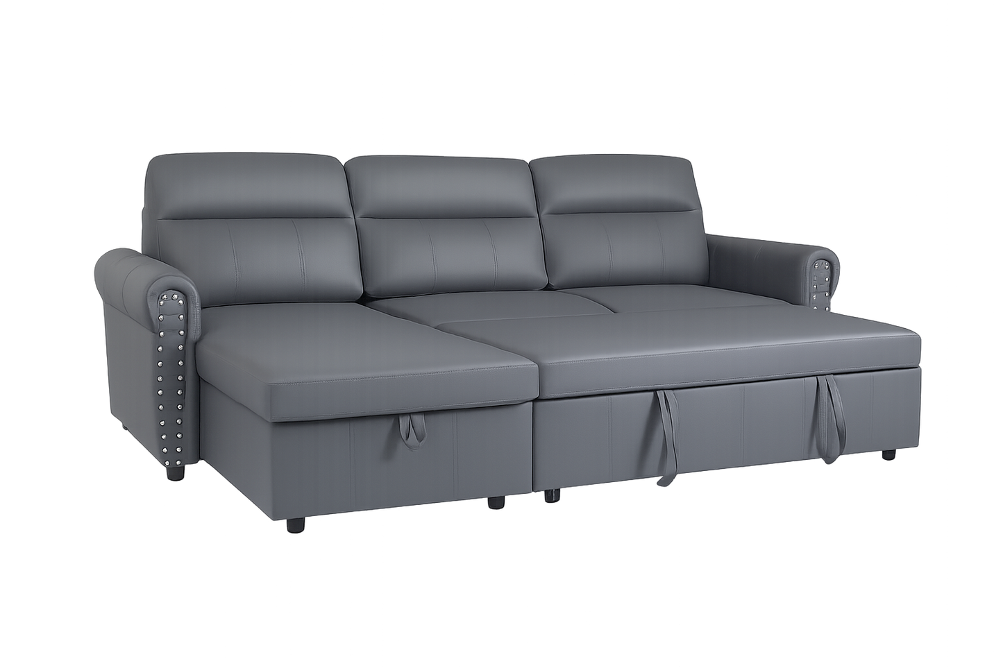 Roma air leather Universal Corner Pull Out Sofa Bed