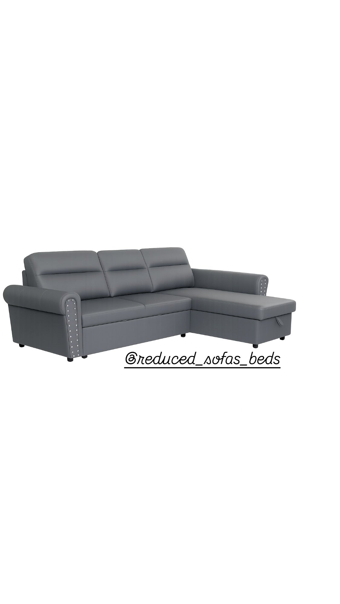 Roma air leather Universal Corner Pull Out Sofa Bed
