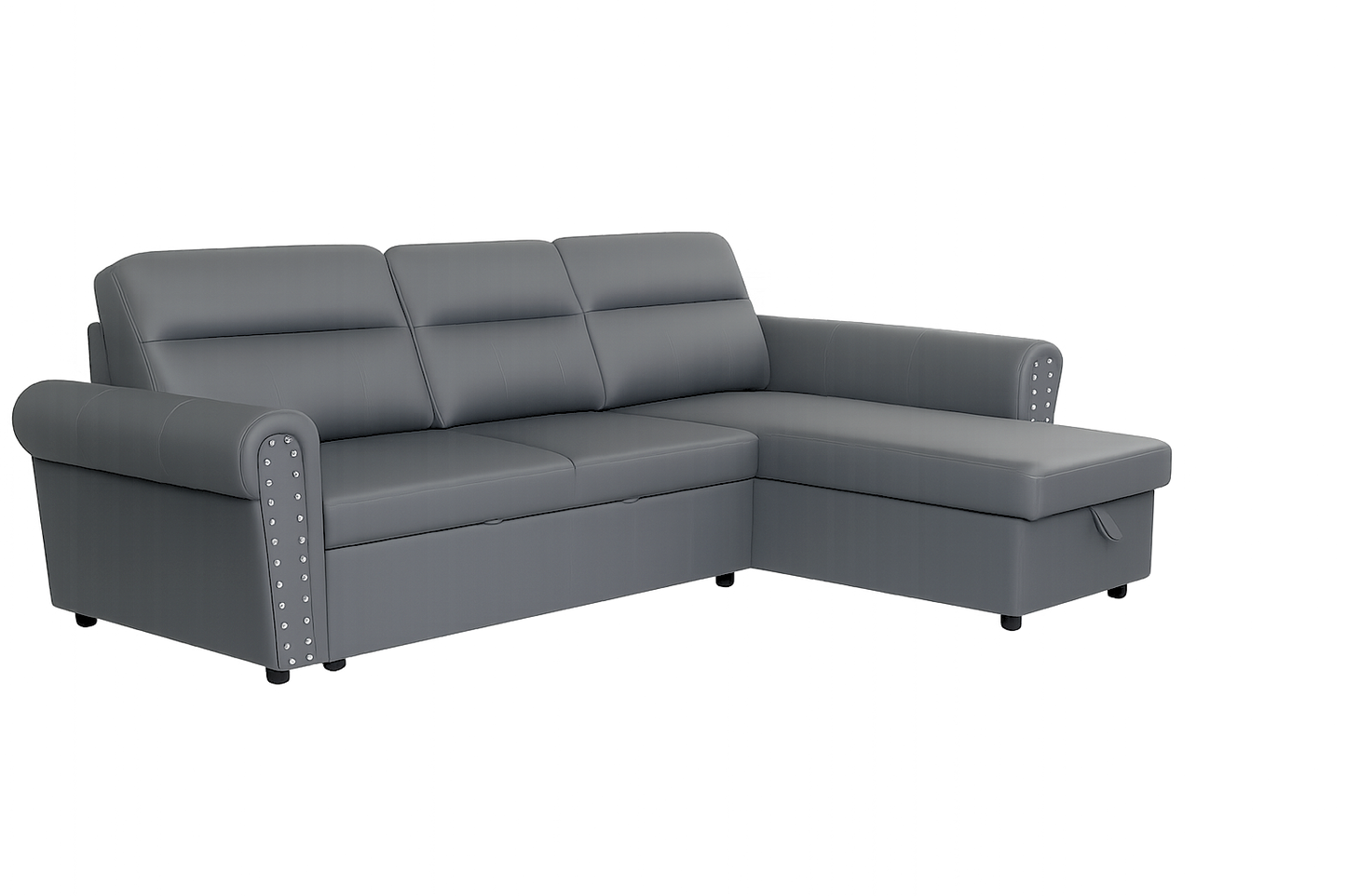 Roma air leather Universal Corner Pull Out Sofa Bed