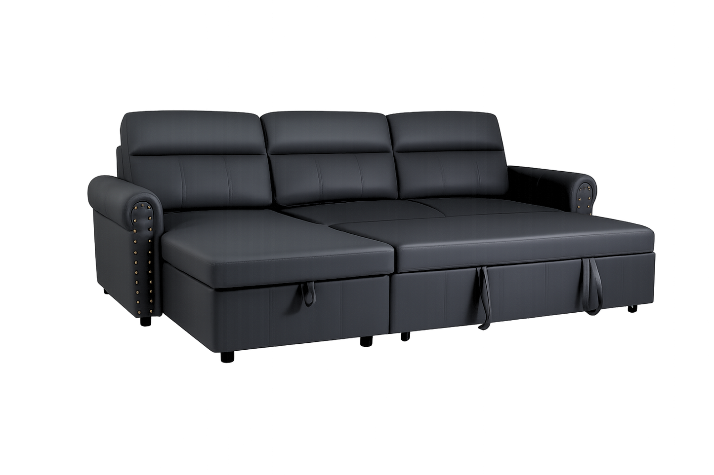 Roma air leather Universal Corner Pull Out Sofa Bed