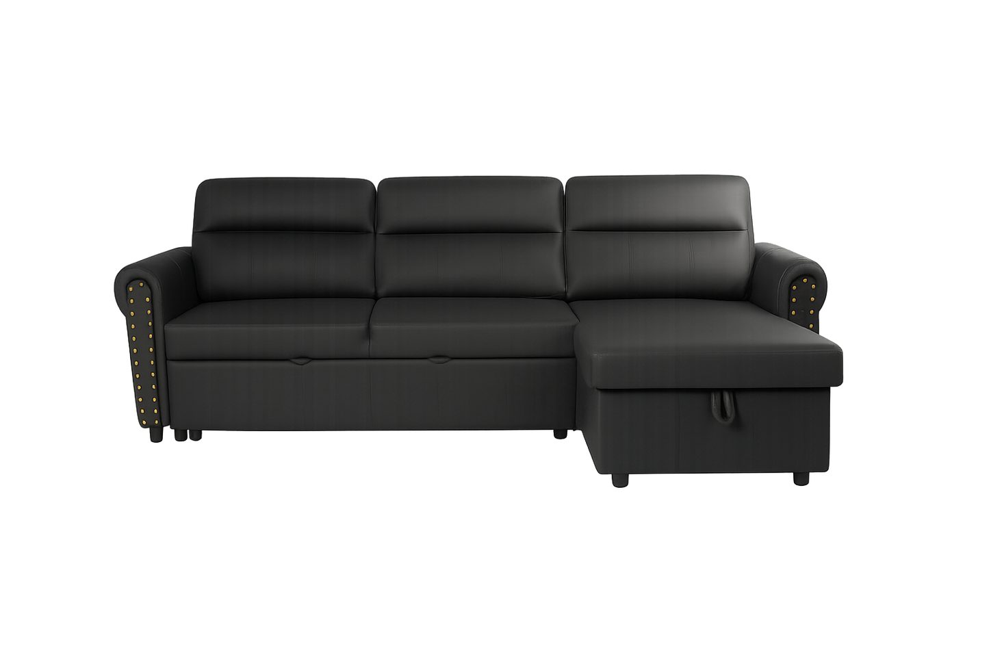 Roma air leather Universal Corner Pull Out Sofa Bed