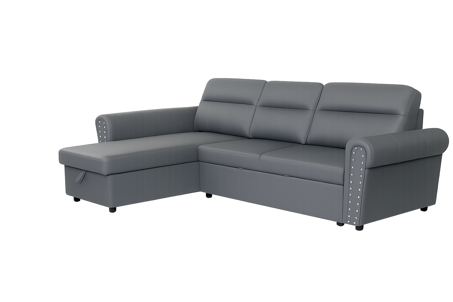 Roma air leather Universal Corner Pull Out Sofa Bed