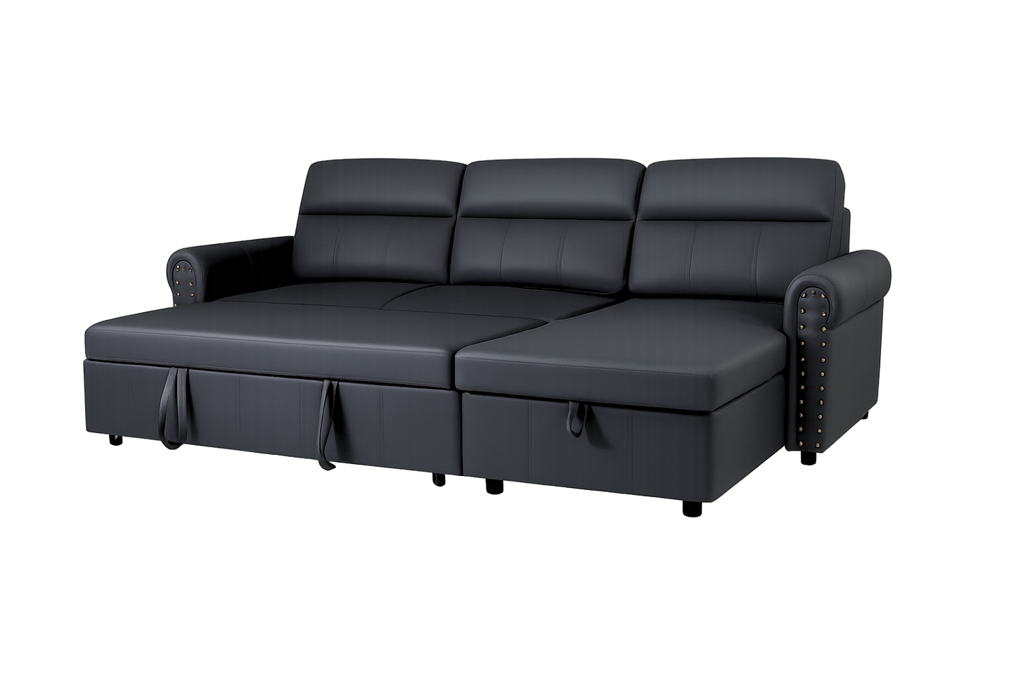 Roma air leather Universal Corner Pull Out Sofa Bed
