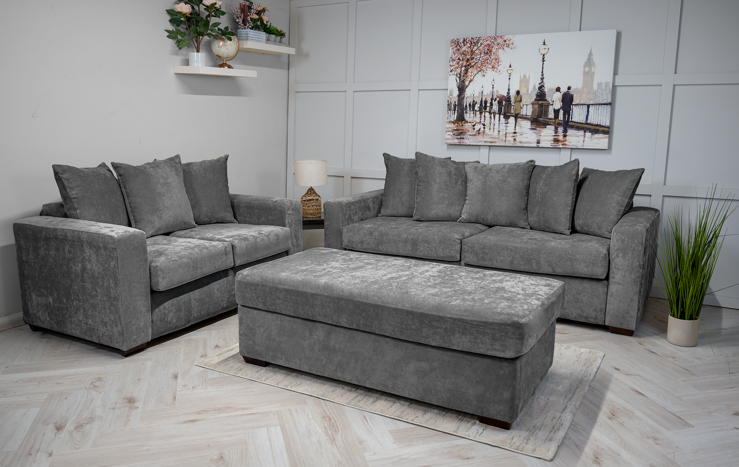 Jumbo design 3 seater & 2 seater set