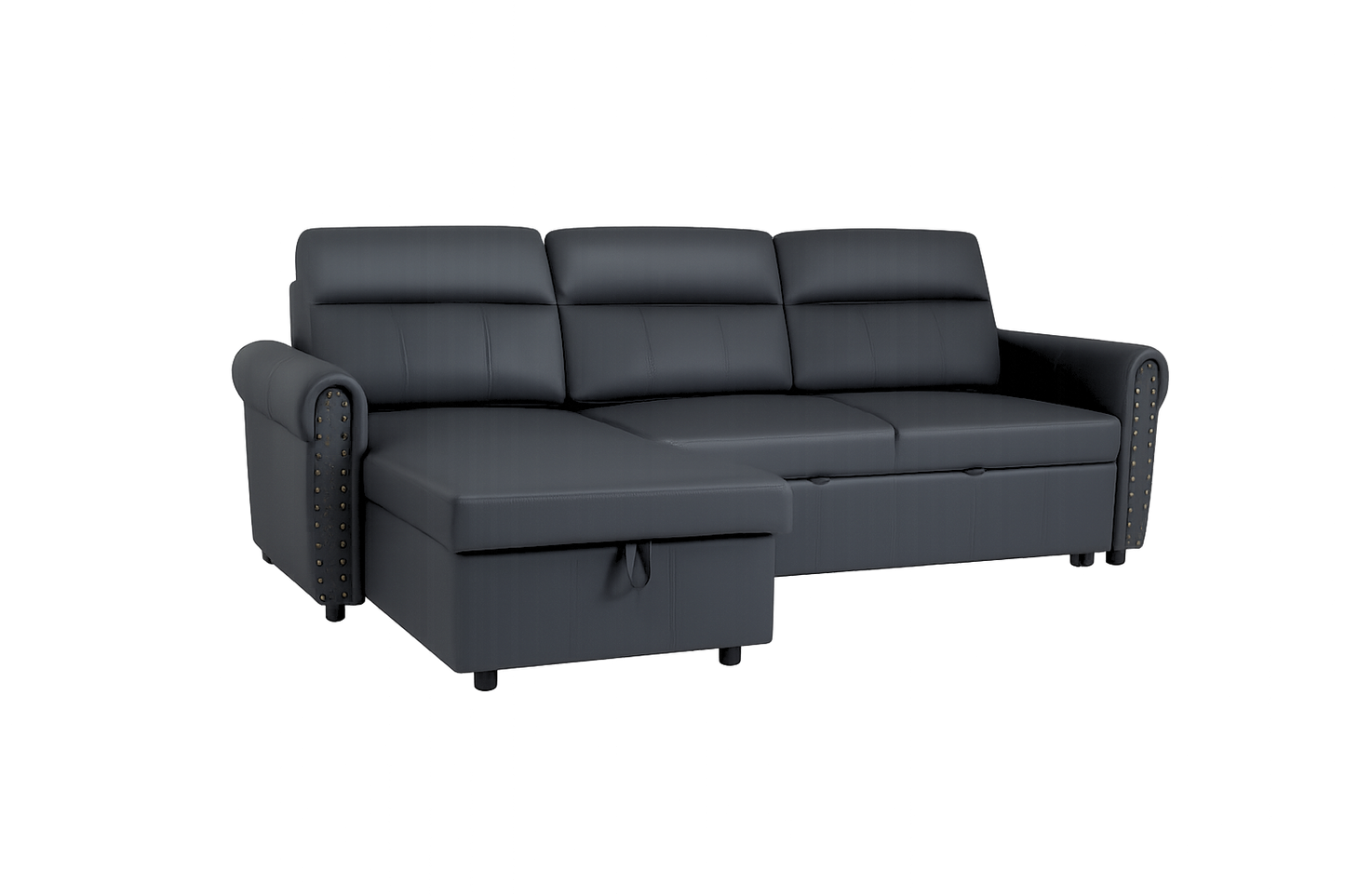 Roma air leather Universal Corner Pull Out Sofa Bed