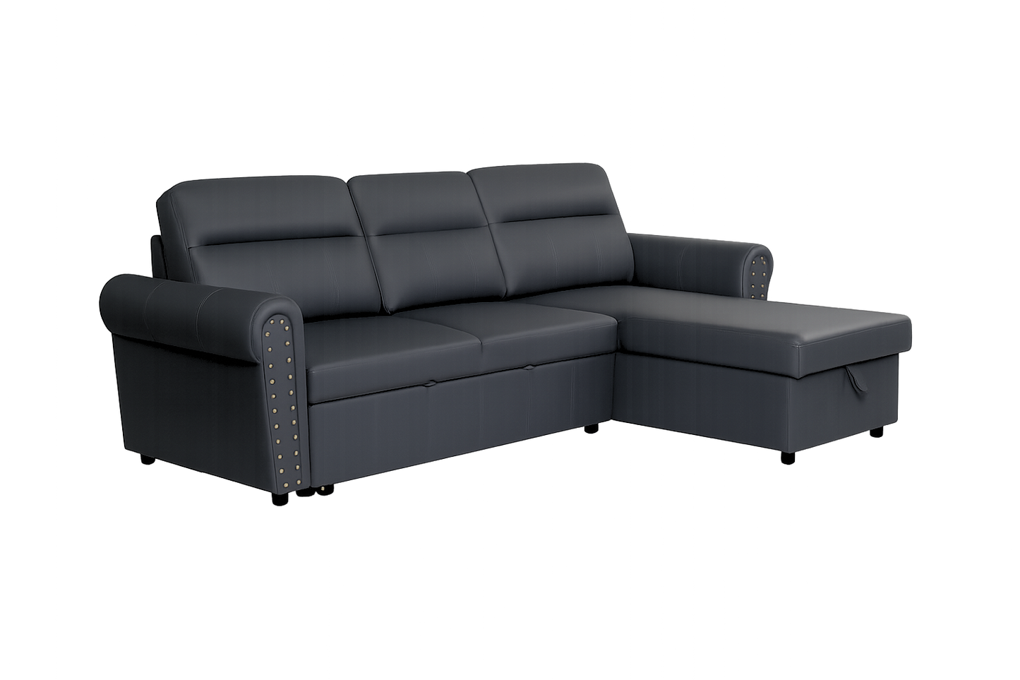 Roma air leather Universal Corner Pull Out Sofa Bed
