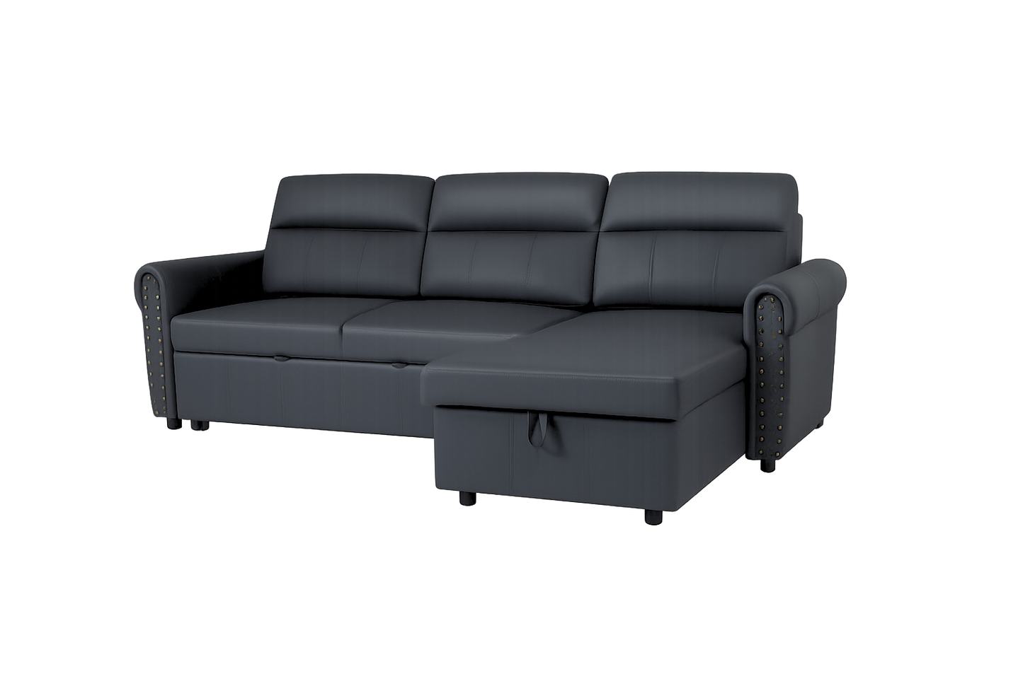 Roma air leather Universal Corner Pull Out Sofa Bed
