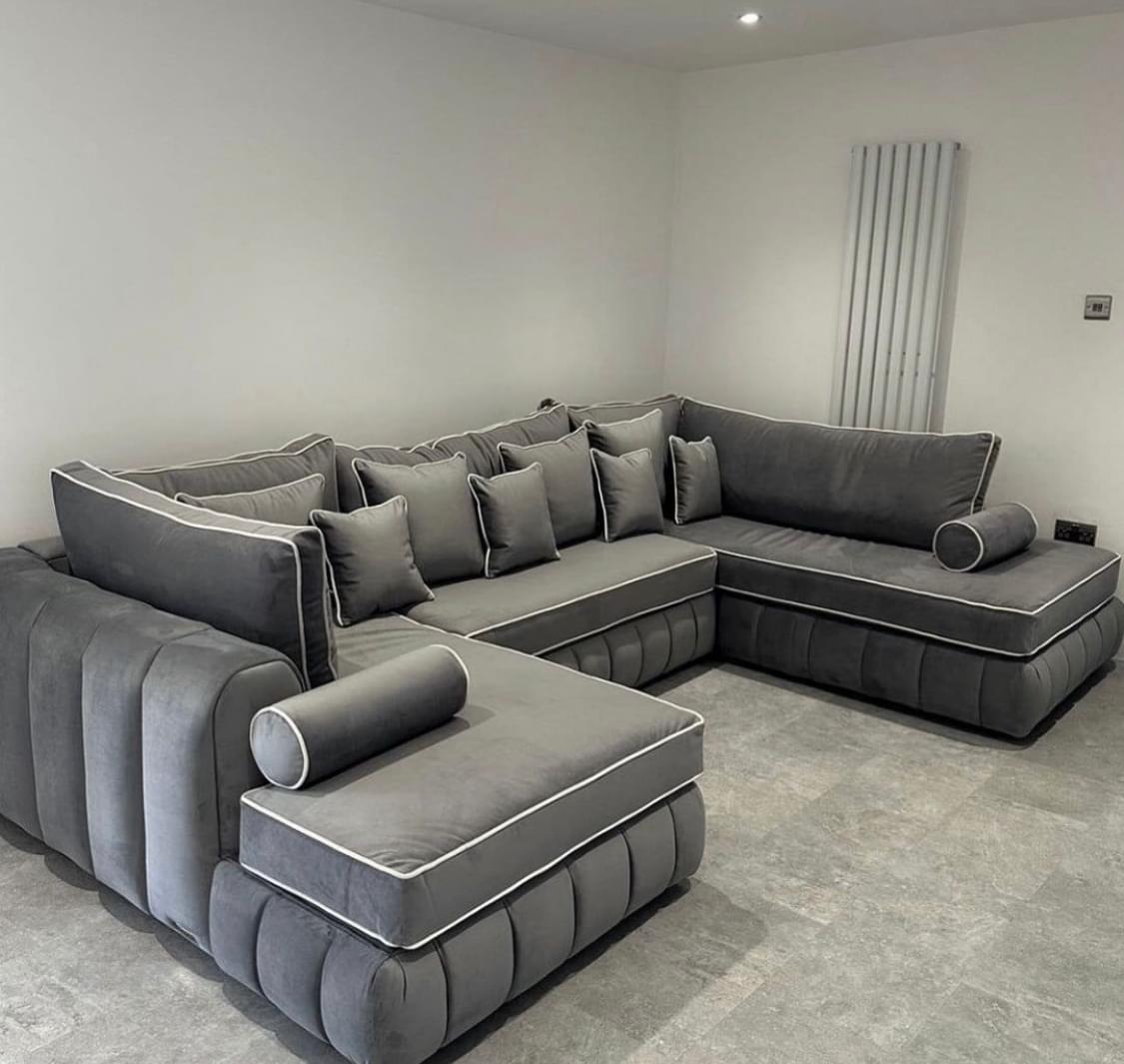 Havana bespoke double open chaise corner sofa.