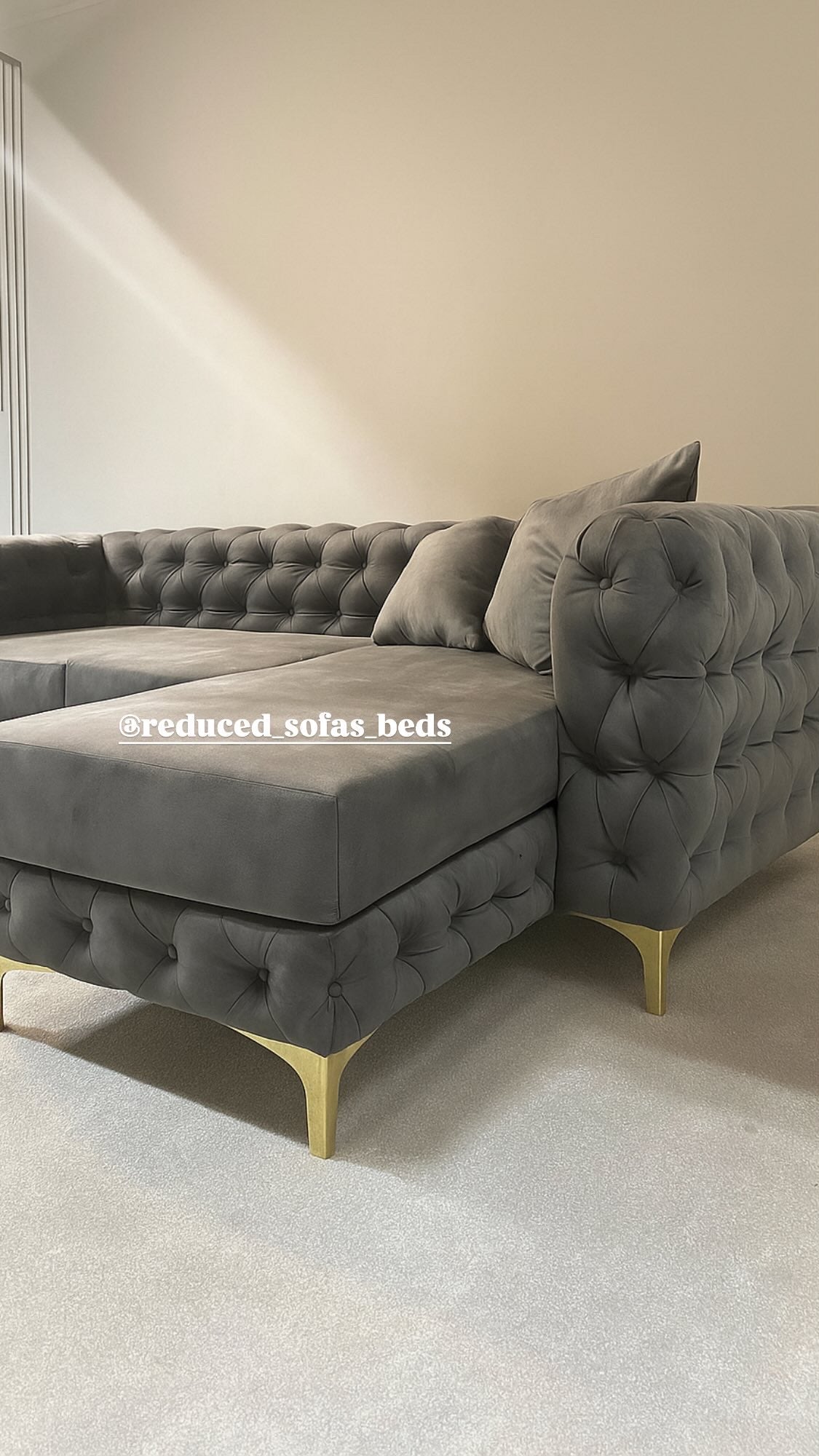 Monaco 3 seater right hand chaise end