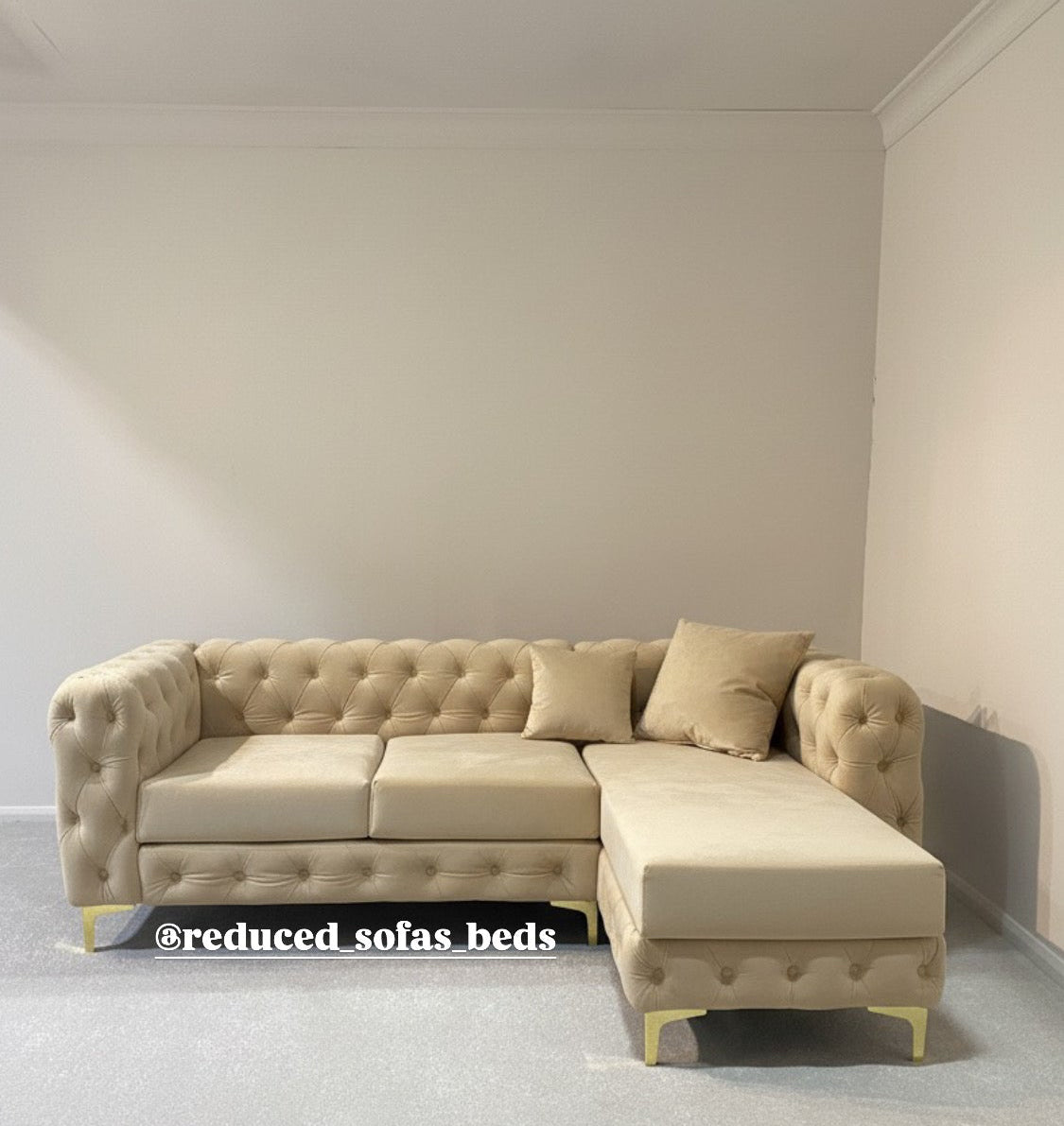 Monaco 3 seater right hand chaise end