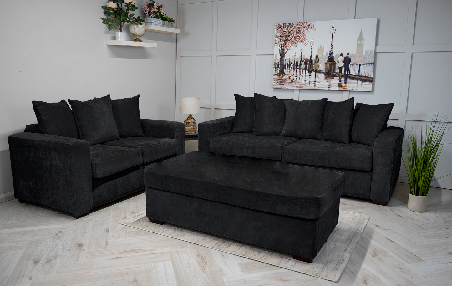 Jumbo design 3 seater & 2 seater set